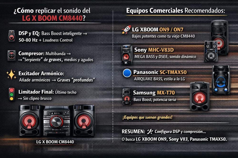 Comparativa de sistemas de audio