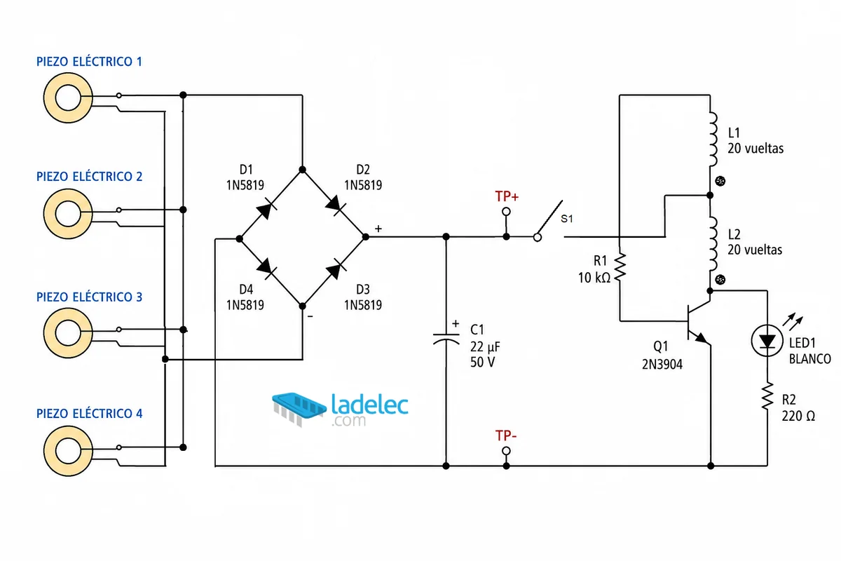 generador piezoelectrico