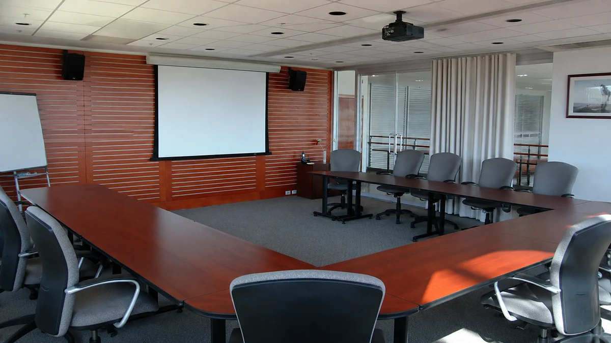 Sistema de sonido ambiental en oficina